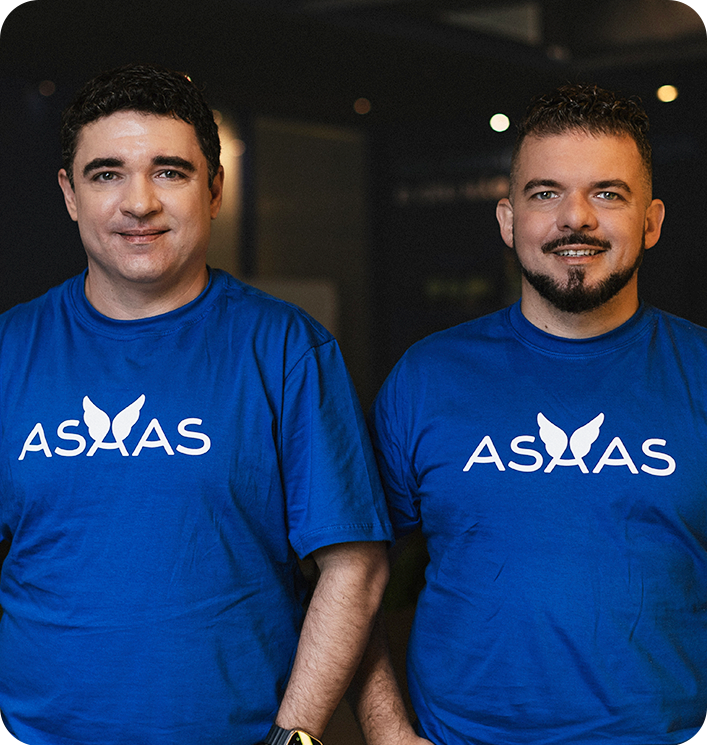 Piero e Diego, os fundadores do Asaas. Piero e Diego, os fundadores do Asaas.