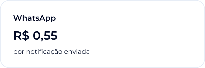 WhatsApp, R$ 0,55 por notificação enviada